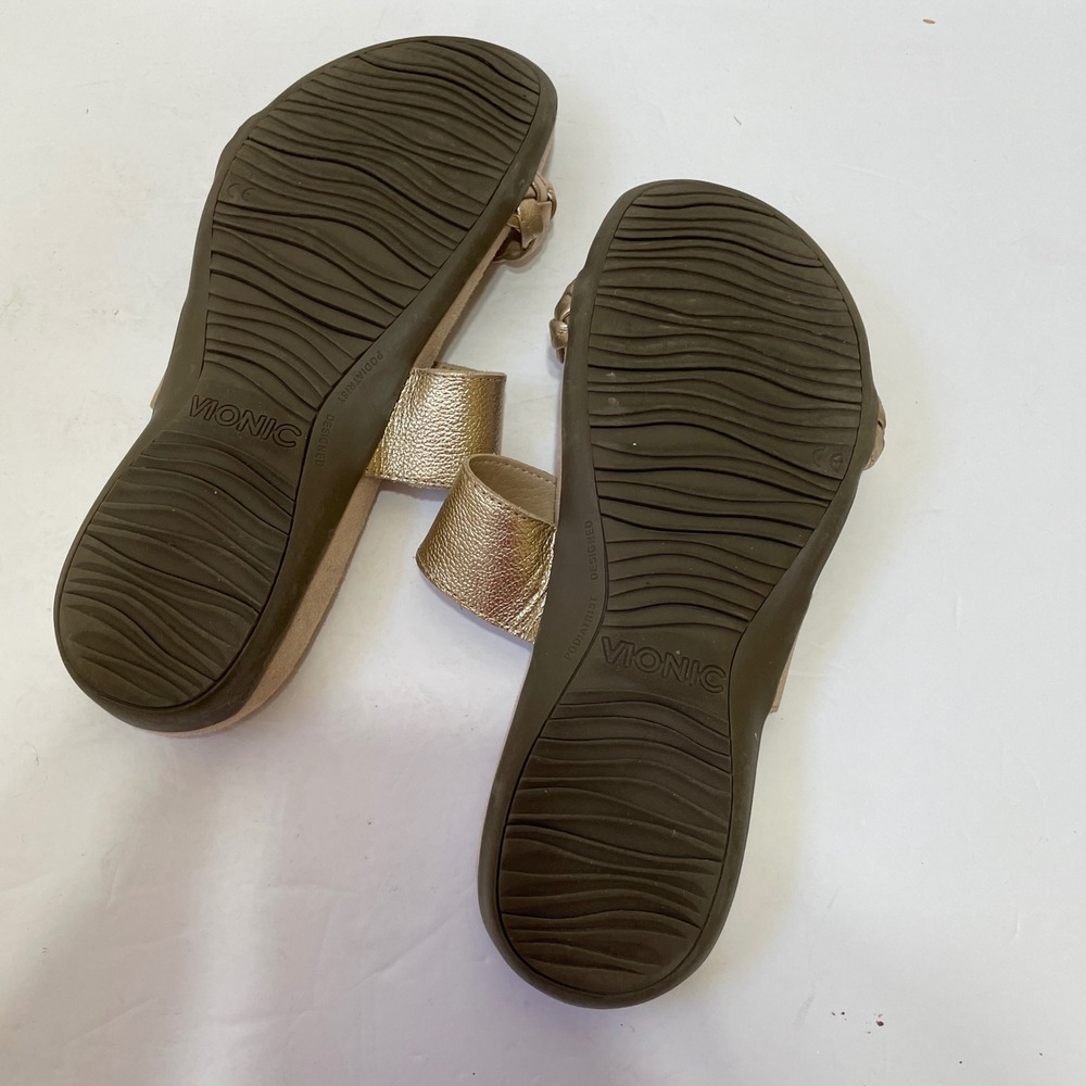 VIONIC‎ JEANNE SANDALS IN GOLD METALLIC - Picture 5 of 5